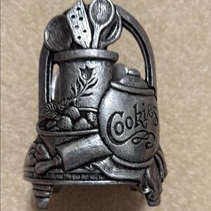 Vintage Carson Pewter Footed Candleholder Farmhouse Style